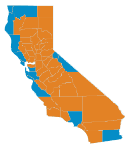 Proposition 37 voting results map